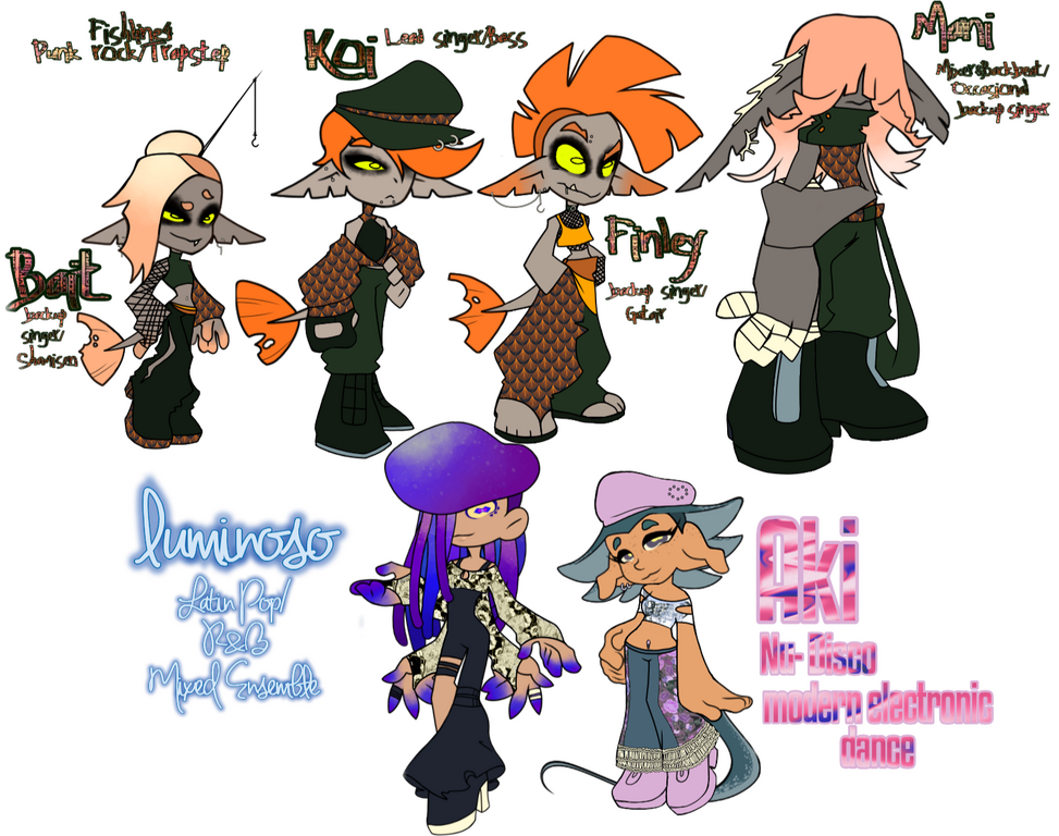 Fan made splatoon idols